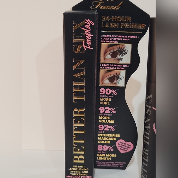 TOO FACED *Better than Sex Foreplay Mascara Primer* / .27 oz / New in box - Picture 4 of 7